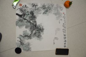 江枫国画《春风的意图》