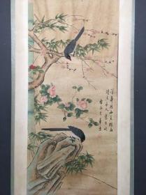 花鸟画 三尺中堂画 纯手绘画 画工精细