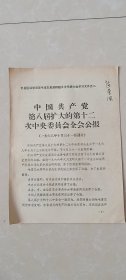 忻县区活学活用毛泽东思想积极分子代表大会——中国共产党第八届扩大的第十二次中央委员会全会公报