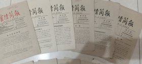 1961年-1963年商情简报6本8期，货栈行情1962年5期5本。共11本合售。 河北省供销合作社编制