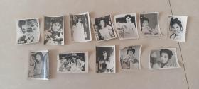 80年代明星照片12张：翁美玲、米雪、冯宝宝、黄蓉、华筝、穆念慈。
