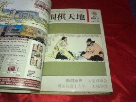 围棋天地，2004年合订本两册全24期，16开精装本，总计9厘米厚，私藏品佳