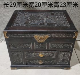 民国早期红木首饰盒重量约3.53公斤