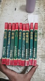 漫画世界文学名著（1--9册全） 红与黑 .罗密欧与朱丽叶. 简.爱 .卡门 .茶花女. 罪与罚 .呼啸山庄. 莎乐美. 一千零一夜，带原盒书架9