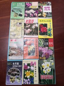 食用菌周年生产技术、仙客来栽培技术、杜鹃花、庭院花卉、花卉无土栽培、食用菌栽培与加工、花卉化学促控技术、兰花栽培入门、食用菌实用加工技术、花卉病虫害防治、室内盆栽花卉、药用昆虫养殖12册合售