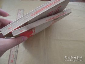 旧绝老版书籍毛主席无产阶级路线胜利万岁2册一套后封破损1969年