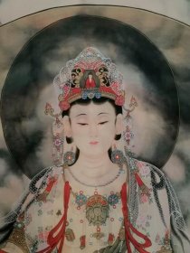 珂罗版 法海寺《水月观音》 观世音菩萨画像