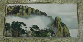 黄山天都峰-杭州织锦厂27X57公分75品