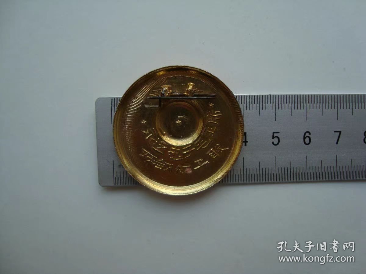 (像章8249)抚钢红工联9品