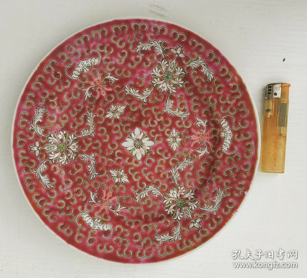 中国景德镇中盘彩绘瓷器