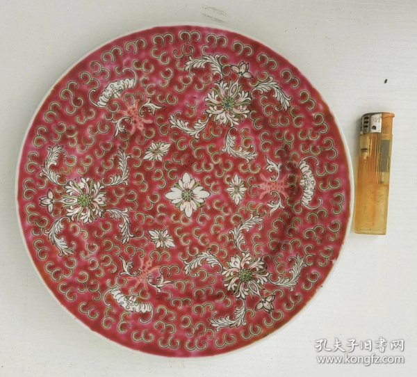 中国景德镇中盘彩绘瓷器