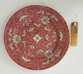 中国景德镇中盘彩绘瓷器