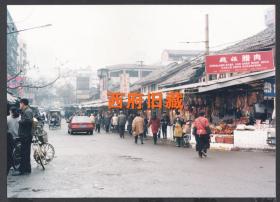 2000年前后，成都青石桥市场老照片，成都老街道民居建筑老照片