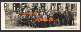 1955年，成都金堂中学高中部1955级秋季毕业同学合影老照片