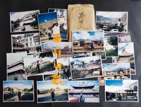 九十年代，西藏拉萨街道及建筑老照片一组21张