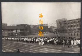八十九十年代，重庆建筑专科学校校园体育运动会相关老照片，78张一沓合售