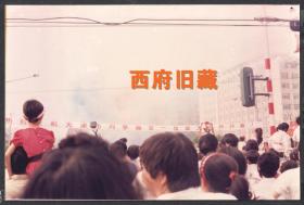 1991年，天津市友谊路月季花节庙会开幕式老照片