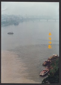九十年代前后，乐山大佛前的岷江老照片