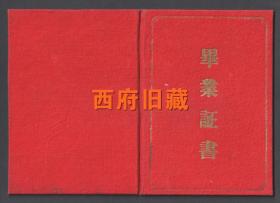 1961年，四川省川剧学校演员专业毕业证书，【川剧大王】张德成钤印签发，美品