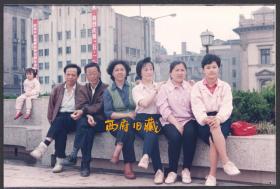 九十年代，上海街头留念老照片