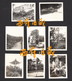 1951年，无锡梅园鼋头渚等无锡老照片，一组8张