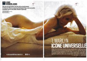 玛丽莲梦露（Marilyn Monroe）明星杂志专访彩页 切页/海报（详见商品详情）