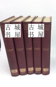 稀缺 ，《 詹姆斯·罗威尔的著作--散文集  5卷全 》  约1890年出版！