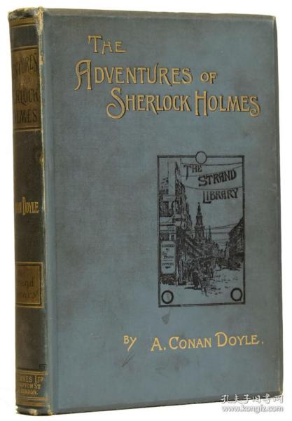 稀缺 ，柯南名著《福尔摩斯探案集》 》版画插图， 约1894年出版