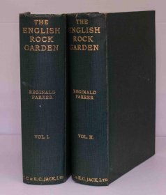 稀缺版，《英国高山植物学家雷吉纳德·法瑞尔著--英国的岩石花园》黑白插图，1922年出版