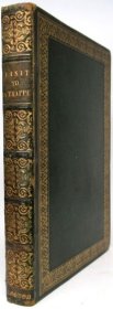稀缺， 《法国特拉普修道院和周围乡村 》彩色刻版画插图，1823年出版，