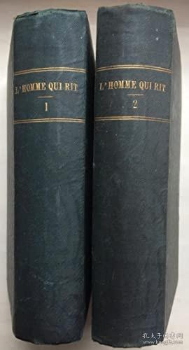 稀少，雨果作品《 笑面人，四卷合二为一》，约1869年出版