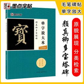 墨点字帖颜真卿毛笔楷书字帖成人初学者毛笔入门基础教程单字放大本全彩版颜真卿多宝塔碑书法练习字帖