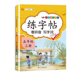 汉之简小学五年级上册语文同步练字帖专项训练书写字帖看拼音写汉字词语生字注音控笔训练字贴