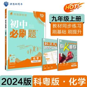 初中必刷题化学九年级上册KY科粤版课本同步练习题理想树2024版