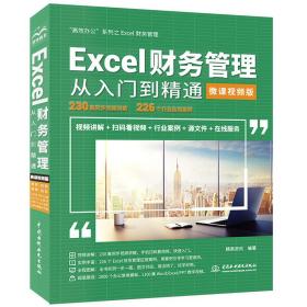 Excel财务管理从入门到精通（微课视频版）excel高效办公数据处理与分析wpsofficeexcel书籍教程教材vba办公软件从入门到精通人力资源