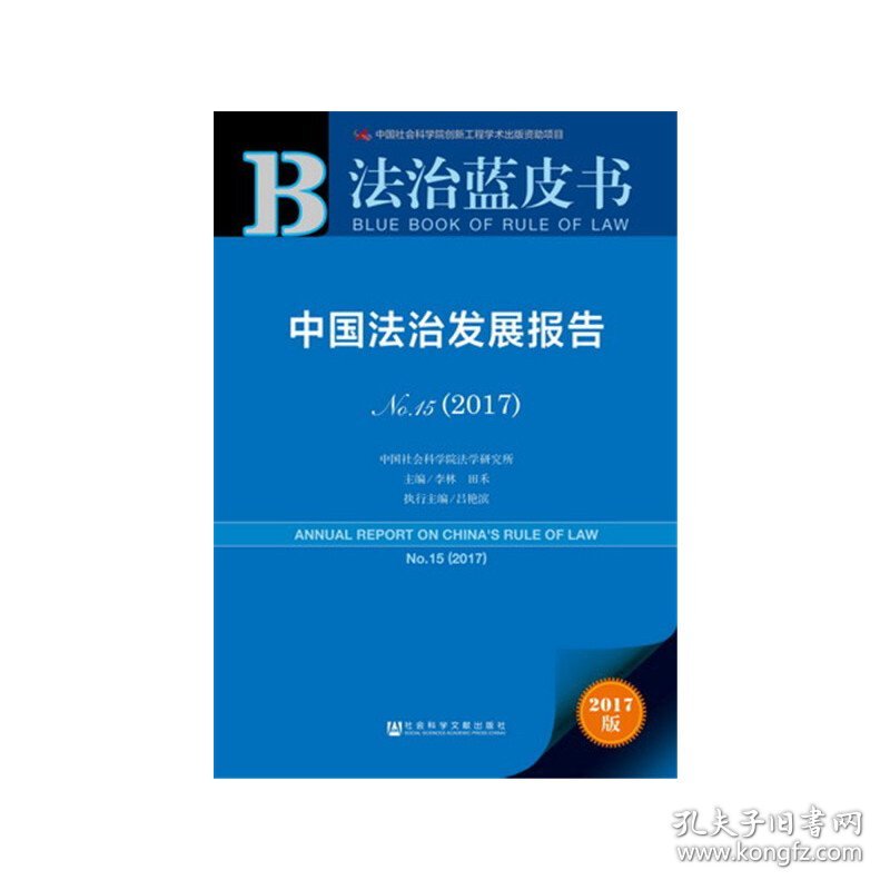 皮书系列·法治蓝皮书:中国法治发展报告No.15（2017）
