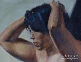 著名画家、吴镜汀/何海霞等人弟子 高斌 1986年油画作品一件