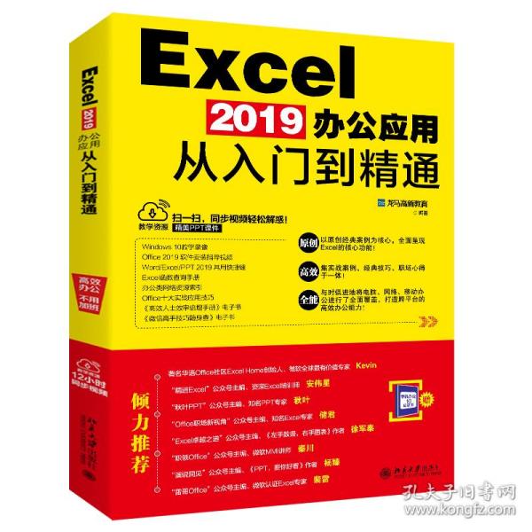 EXCEL 2019办公应用从入门到精通 