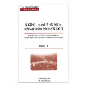 要素流动、本地市场与溢出效应:新经济地理学理论新发展及其应用