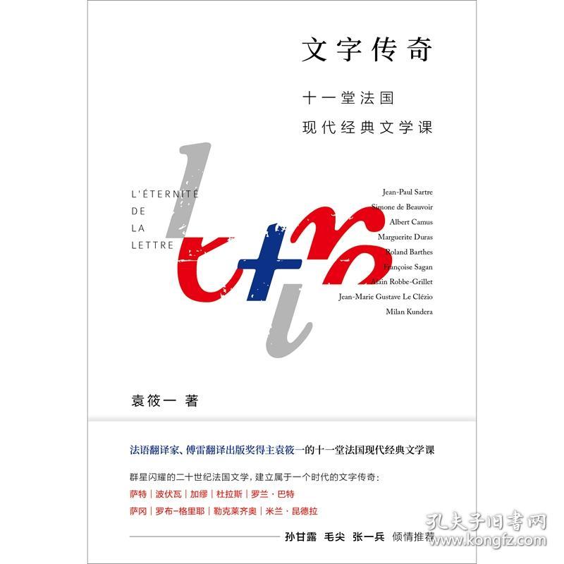 文字传奇：十一堂法国现代经典文学课（法语翻译家、傅雷翻译出版奖得主袁筱一）