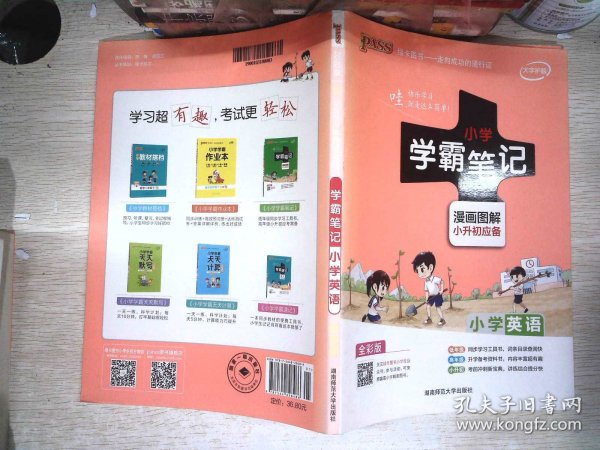 2018版 绿卡图书 学霸笔记漫画图解：小学英语（小升初必备 通用版 大字版 全彩版）