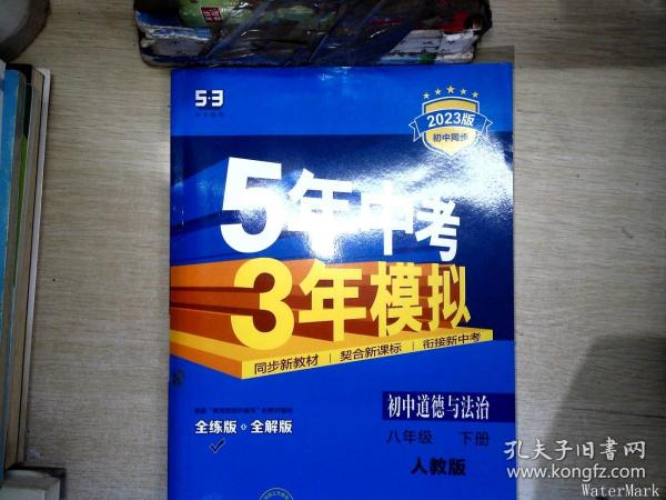 初中思想品德 八年级下册（RJ 人教版）/2017版初中同步课堂必备 5年中考3年模拟