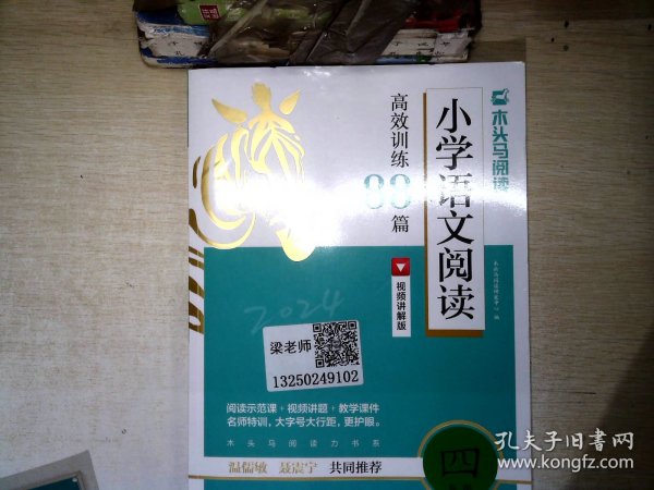 2023版名师特训小学语文阅读高效训练88篇4年级5版全彩版