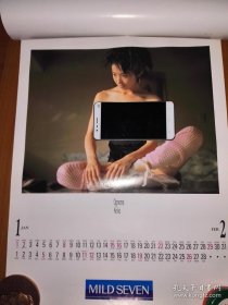 1995年 荻野目庆子 写真挂历（全7张）尺寸（52 X 38公分）（R 41）