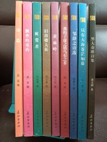 正版现货 2006雍和诗歌典藏9册合售 诗篇、邹静之诗选、只有大海苍茫如幕、黑大春诗集、黄麻岭、旧鼓楼大街、飘香的毒药、被爱者、我的子虚之镇乌有之乡