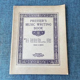 PRESSER S MUSIC WRITING BOOK