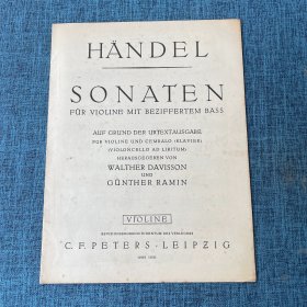 HANDEL  SONATEN(外文原版  看图）