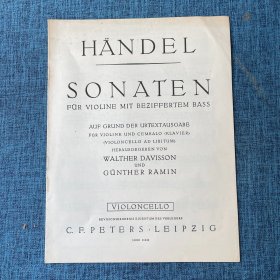 HANDEL  SONATEN（外文原版   看图）