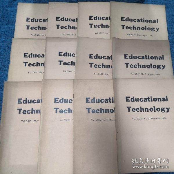 educational technology教育科技1984年（1~12期）12册合售