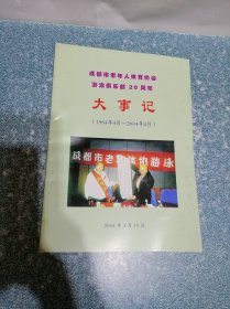 成都市老年人体育协会游泳俱乐部 20周年大事记 (1984年4月-2004年4月)